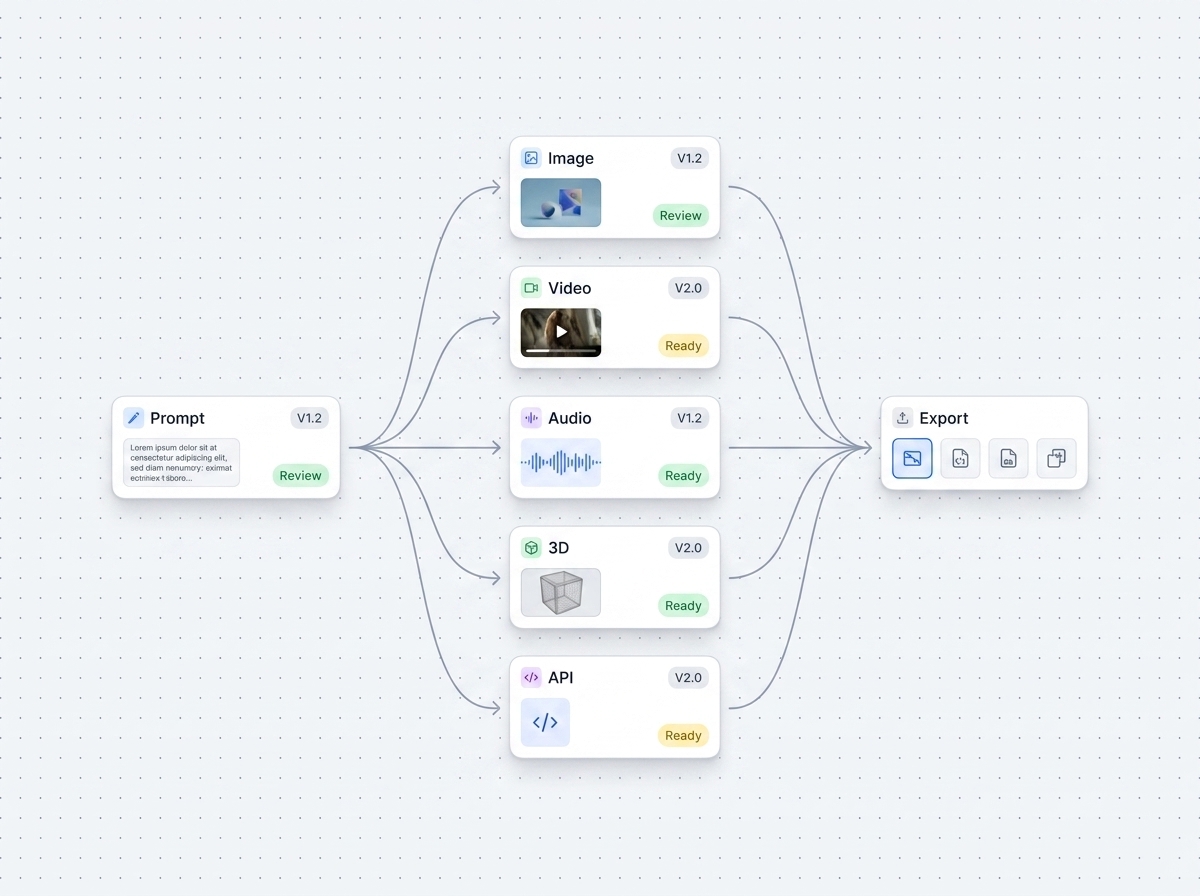 Visual workflow diagram in Spaces